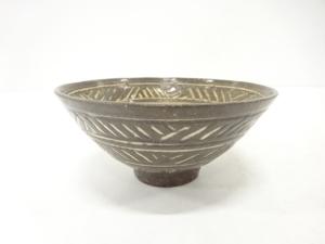 須田祥豊造　三島手　茶碗